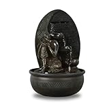 Zen'Light - Zimmerbrunnen Buddha Grace mit farbiger LED-Beleuchtung - Zen-Dekor Ideal für...