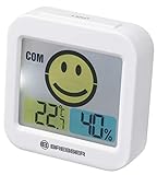 BRESSER Temeo Smile Thermo- / Hygrometer mit Raumklimaindikator