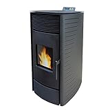 Nemaxx P12 Pelletofen Pelletkamin Pelletkaminofen 12 kW Kaminofen Heizofen Ofen Kamin...