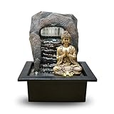 Zen'Light - Zimmerbrunnen Dao - Abnehmbarer Buddha & LED-Beleuchtung - Moderne Zen Deko, Ideal...