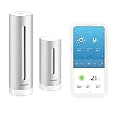 Netatmo Smarte Wetterstation - WLAN, Funk, Innen- und Außensensor, Wettervorhersage, Amazon...