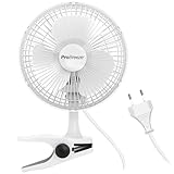 Pro Breeze Mini Ventilator mit Clip - 15 cm Durchmesser, 2 Geschwindigkeitsstufen, starke +...