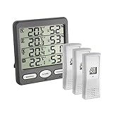 TFA Dostmann Funk-Thermo-Hygrometer Klima-Monitor TFA 30.3054 Raumklimakontrolle