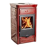 La Nordica L7117160 Termonicoletta EVO Wasserführender Kaminofen Bordeaux/A+