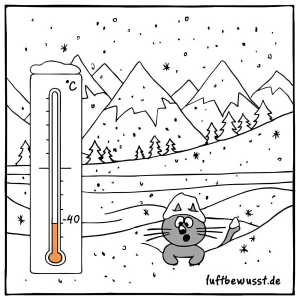 Es ist nie zu kalt für Schnee – Cartoon