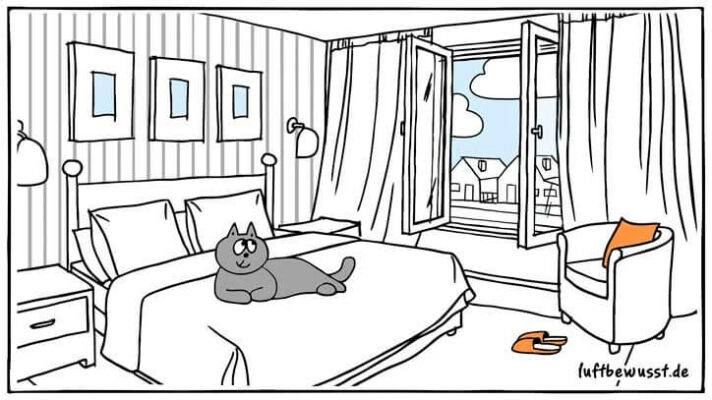 Richtig Lüften im Schlafzimmer